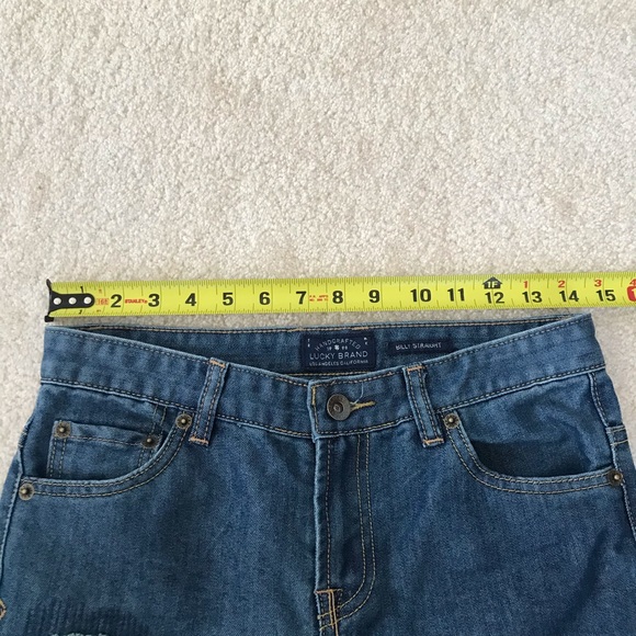 Lucky Brand Boys Billy Straight Jeans with Patches - Picture 9 of 11